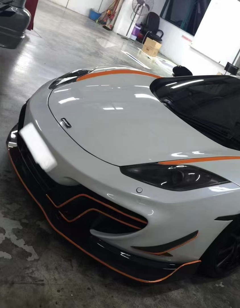 Lamborghini MP4-12C 2012 2013 2014 with Aftermarket Parts - DMC Style Front Lip Carbon Fiber from Aero Republic