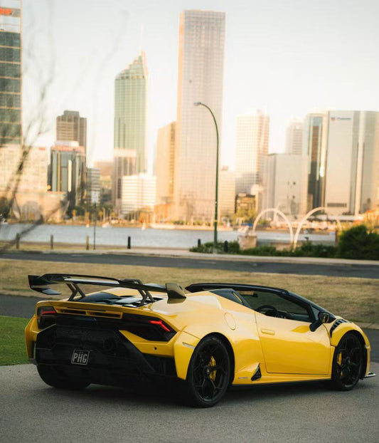 Lamborghini Huracan LP580 LP610 Evo RWD AWD Tecnica Performante STO Sterrato 2015 2016 2017 2018 2019 2020 2021 2022 2023 2024 with Aftermarket Parts - 1:1 STO OEM Style Rear Fenders & Rear Engine Trunk deck Lid & Rear Fenders Intake Pipe Pre-preg Carbon Fiber / FRP from Aero Republic