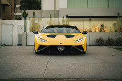 Lamborghini Huracan STO 2021 2022 2023 2024 with Aftermarket Parts - 1:1 STO OEM Style Hood Vent Trim?Pre-preg Carbon Fiber / FRP from Aero Republic