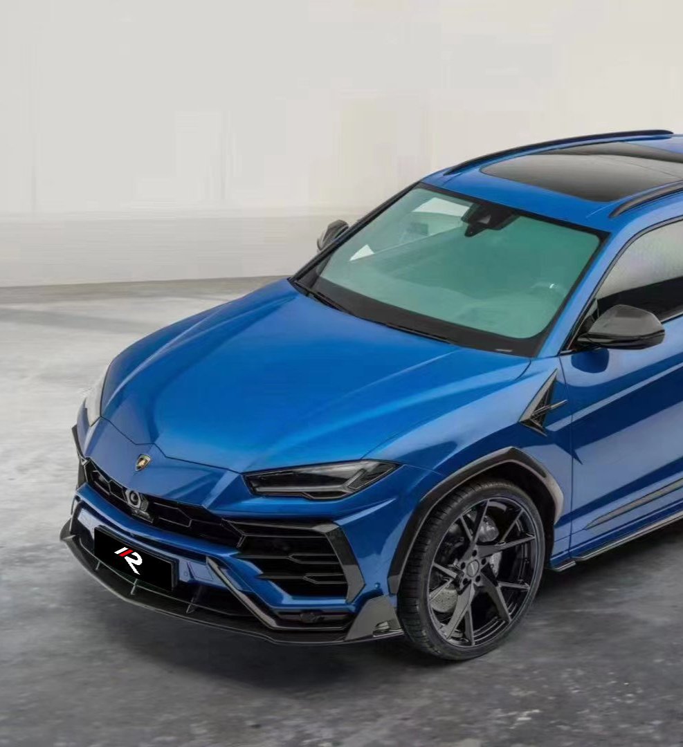 Lamborghini Urus Base 2019 2020 2021 2022 with Aftermarket Parts - M Style Front Lip Pre-preg Carbon Fiber / FRP from Aero Republic