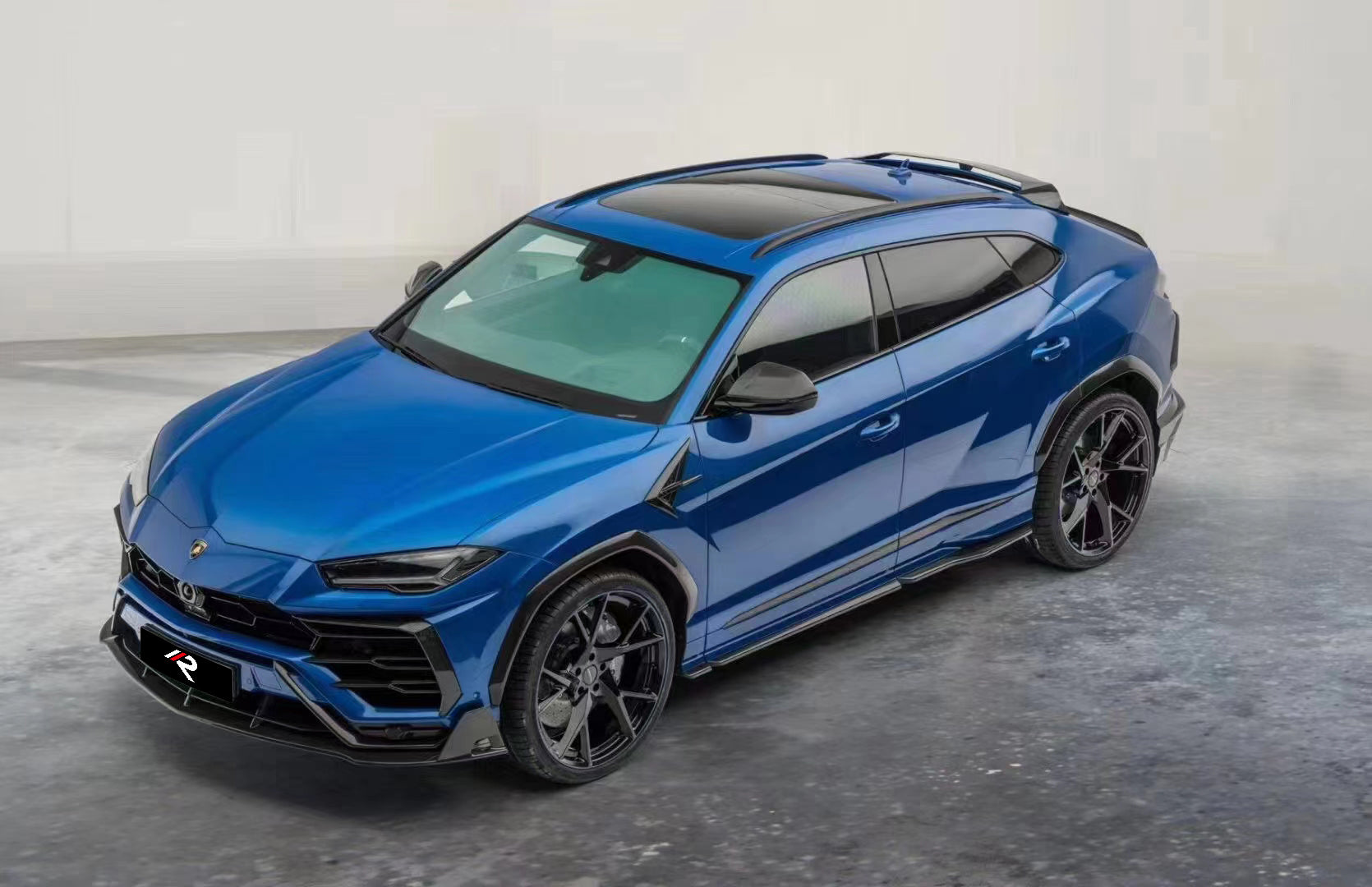 Lamborghini Urus Base S Performante 2019 2020 2021 2022 2023 2024 with Aftermarket Parts - M Style Door Trim Cover Pre-preg Carbon Fiber / FRP from Aero Republic