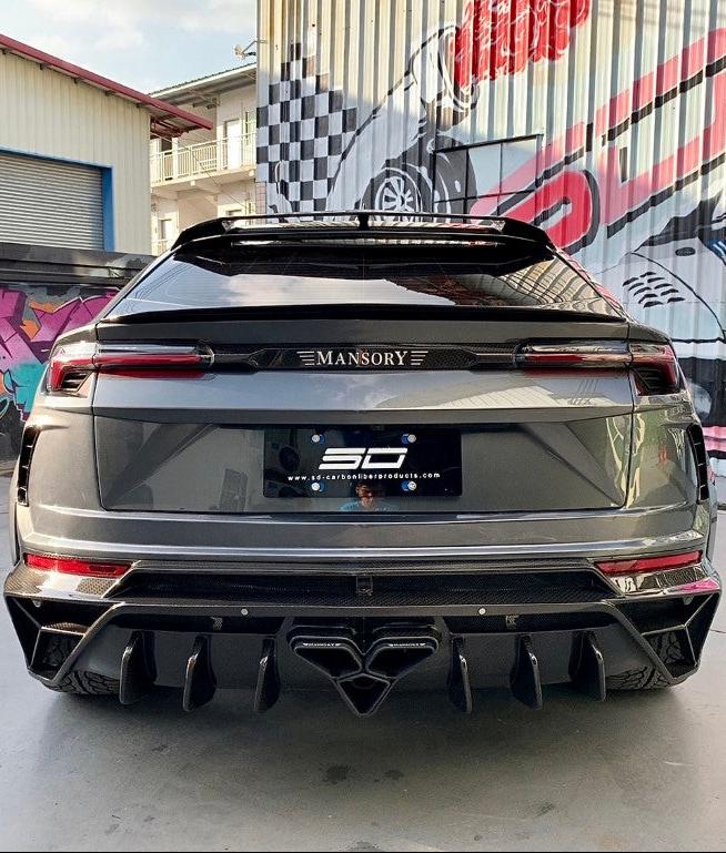 Lamborghini Urus 2019 2020 2021 2022 2023 2024 with Aftermarket Parts - M Style Rear Trunk Lid Trim?Pre-preg Carbon Fiber?from Aero Republic
