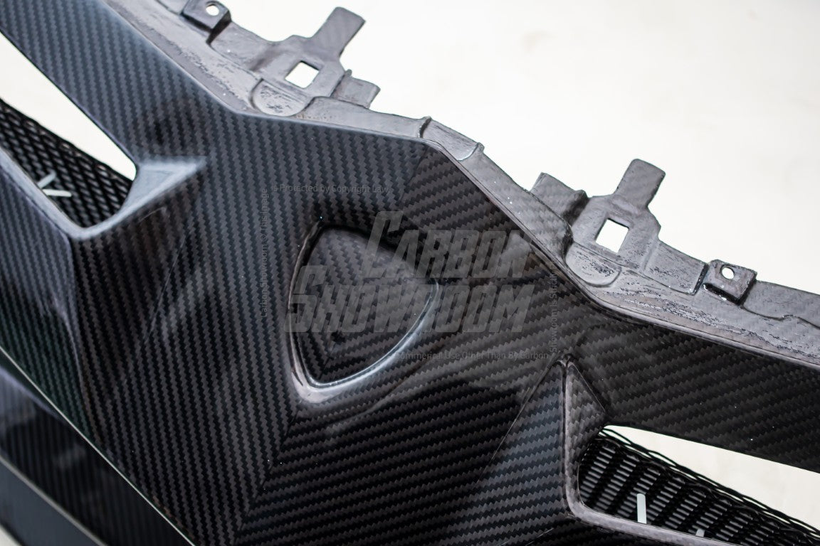 Lamborghini Urus 2019 2020 2021 2022 with Aftermarket Parts - M Style Front Lip & Bumper Carbon Fiber / FRP from Aero Republic