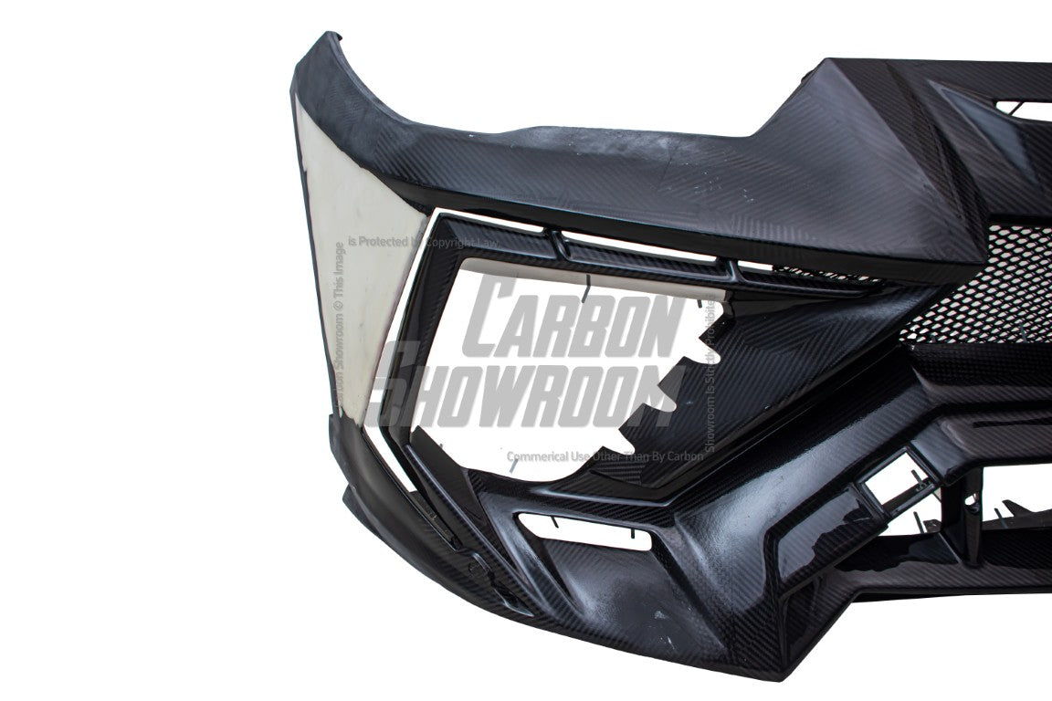 Lamborghini Urus 2019 2020 2021 2022 with Aftermarket Parts - M Style Front Lip & Bumper Carbon Fiber / FRP from Aero Republic