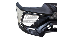 Lamborghini Urus 2019 2020 2021 2022 with Aftermarket Parts - M Style Front Lip & Bumper Carbon Fiber / FRP from Aero Republic