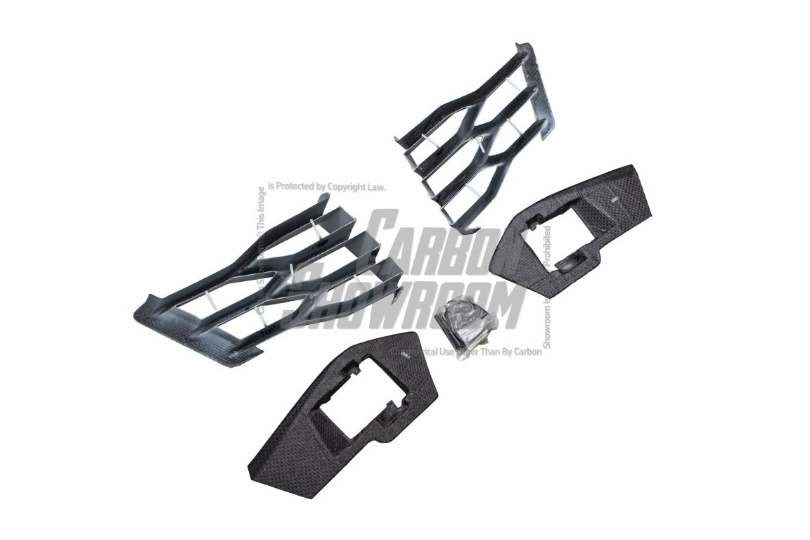 Lamborghini Urus 2019 2020 2021 2022 with Aftermarket Parts - M Style Front Lip & Bumper Carbon Fiber / FRP from Aero Republic