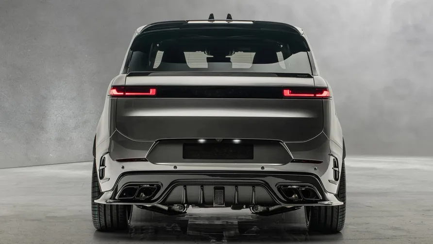 Land Rover Range Rover Sport SV L461 2024-ON with Aftermarket Parts - Msry Style Rear Roof Spoiler 4 Piece Set Dry Pre-preg Carbon Fiber from Aero Republic