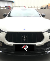 Maserati Levante Base Lusso GranLusso GranSport GT Ultima GTS Modena Tributo Trofeo 2017 2018 2019 2020 2021 2022 2023 2024 with Aftermarket Parts - Vertical & Horizontal Grill Insert Trim Replacement Pre-preg Carbon Fiber from Aero Republic