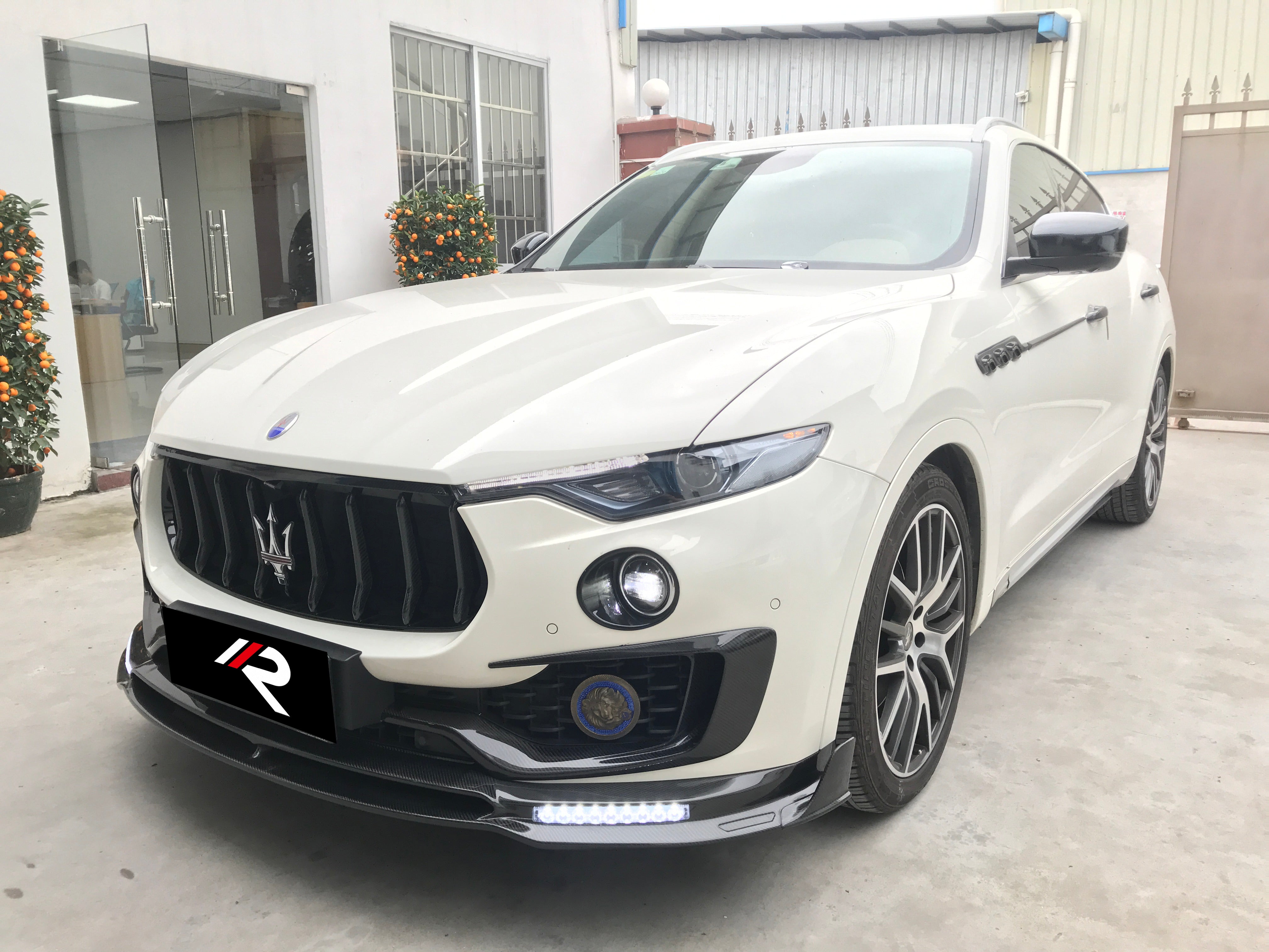 Maserati Levante Base Lusso GranLusso GranSport GT Ultima GTS Modena Tributo Trofeo 2017 2018 2019 2020 2021 2022 2023 2024 with Aftermarket Parts - Vertical & Horizontal Grill Insert Trim Replacement Pre-preg Carbon Fiber from Aero Republic