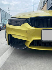 BMW M3 M3C M3CS F80 F81 2014 2015 2016 2017 2018 & M4 M4C M4CS M4CSL F82 F83 2014 2015 2016 2017 2018 2019 2020 with Aftermarket Parts - MP Style Lower Front Vent Cover Pre-preg Carbon Fiber / FRP from Aero Republic