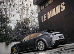 Porsche Panamera 971 971.1 4/4S/GTS/Turbo 2018 2019 2020 &amp; Panamera 971 971.2 4/4S/GTS/Turbo 2021 2022 2023 with Aftermarket Parts - MSRY Style Rear Bumper Carbon Fiber from Aero Republic