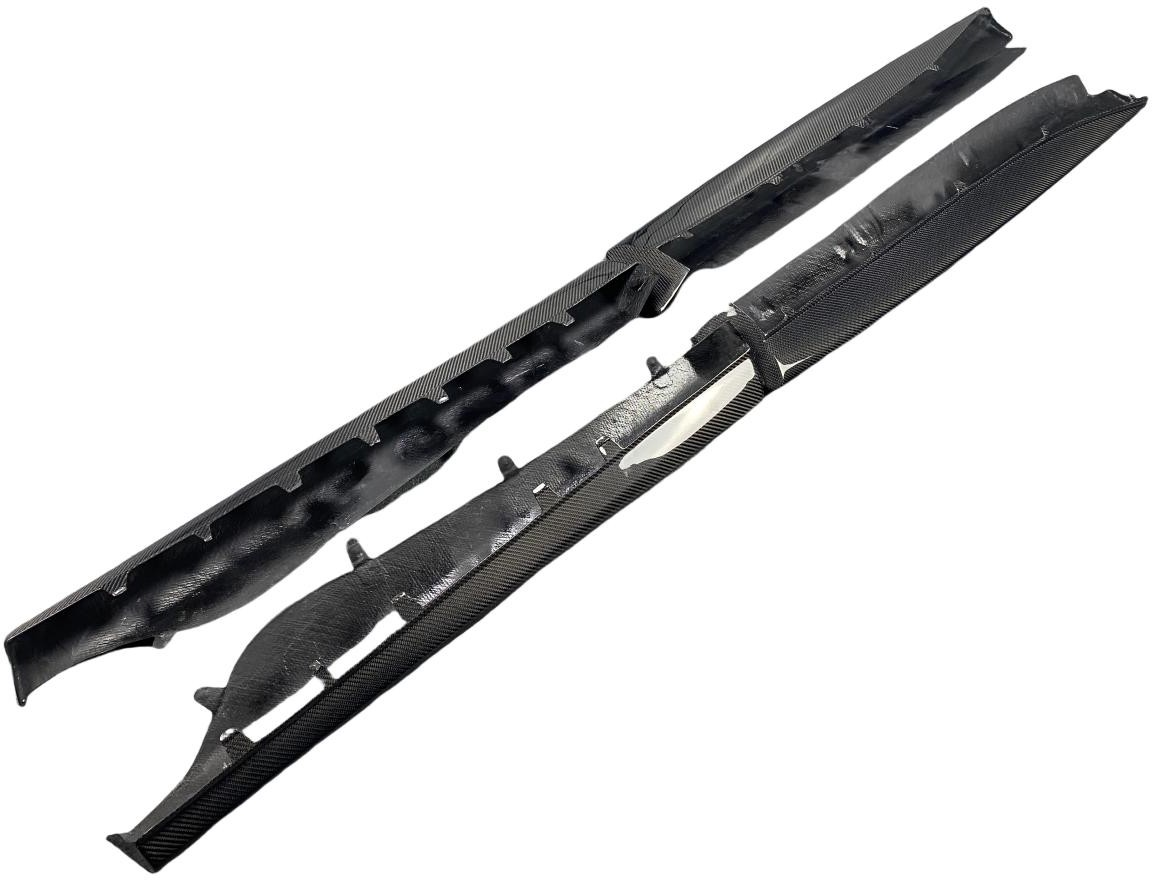 McLaren 540C 570S 570GT 2016 2017 2018 2019 2020 with Aftermarket Parts - GT4 Style Side Skirts Carbon Fiber from Aero Republic
