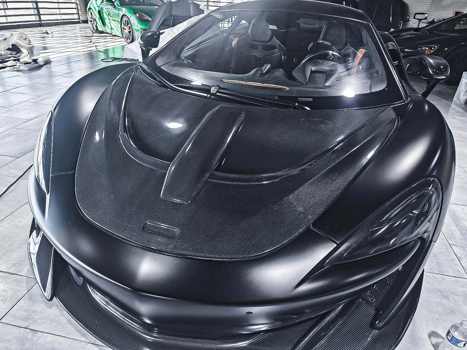 Aero Republic McLaren 540C 570S 570GT 600LT Senna Style Carbon Fiber Hood Bonnet - Performance SpeedShop