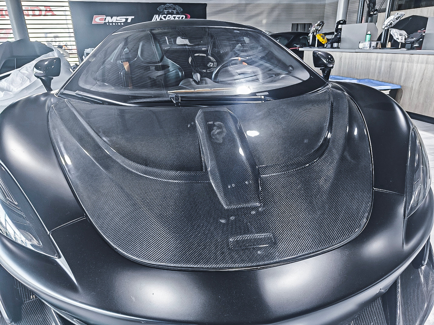 Aero Republic McLaren 540C 570S 570GT 600LT Senna Style Carbon Fiber Hood Bonnet - Performance SpeedShop