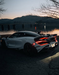 McLaren 720S 2018 2019 2020 2021 2022 2023 with Aftermarket Parts - RF Style Side Skirts?Carbon Fiber?from Aero Republic