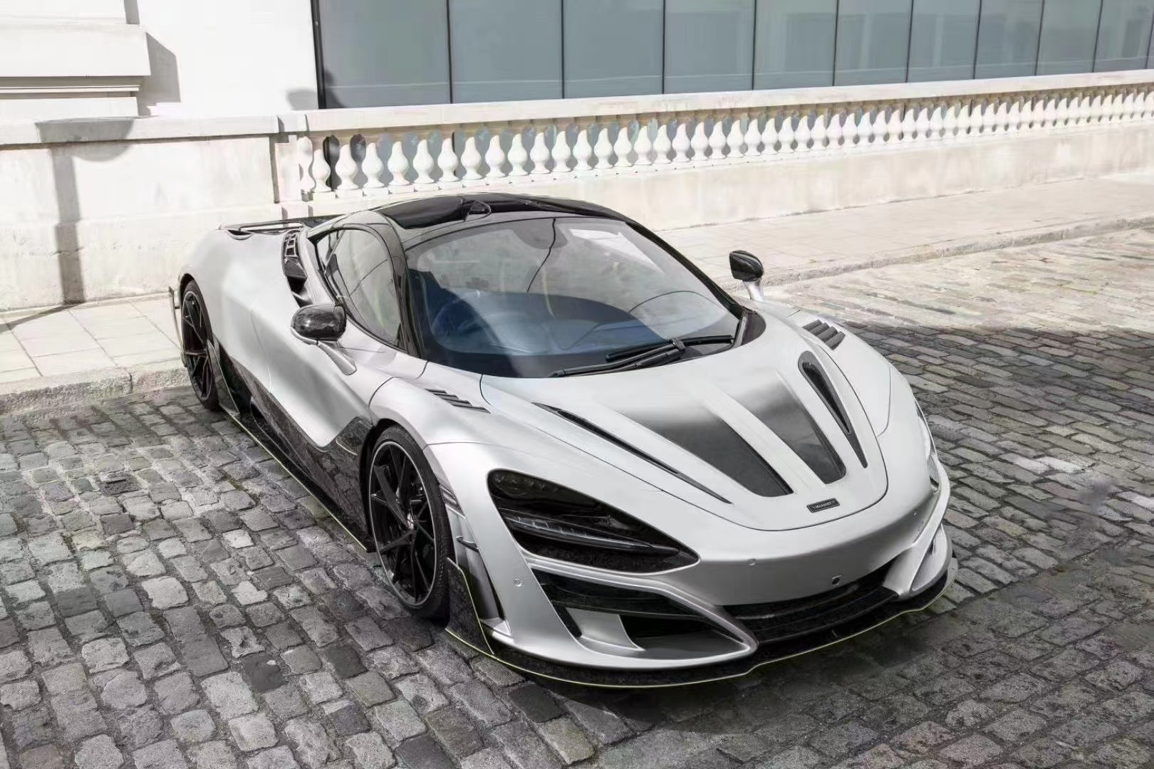 McLaren 720S 2018 2019 2020 2021 2022 2023 & 750S 2023-ON & 765LT 2021 2022 with Aftermarket Parts - Man Style Hood Pre-preg Carbon Fiber / FRP from Aero Republic