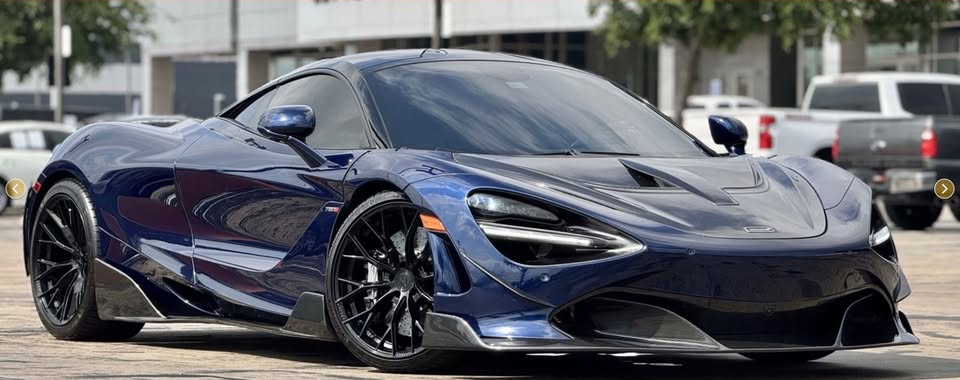 McLaren 720S 2018 2019 2020 2021 2022 2023 with Aftermarket Parts - RF Style Front Lip?Carbon Fiber?from Aero Republic