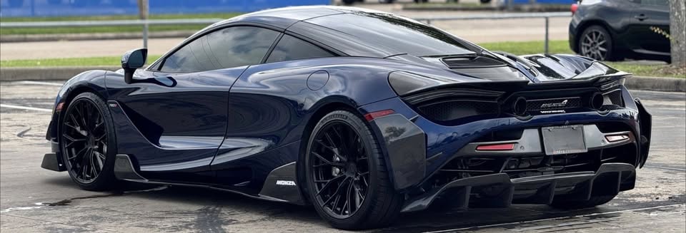 McLaren 720S 2018 2019 2020 2021 2022 2023 with Aftermarket Parts - RF Style Rear Diffuser?Carbon Fiber?from Aero Republic