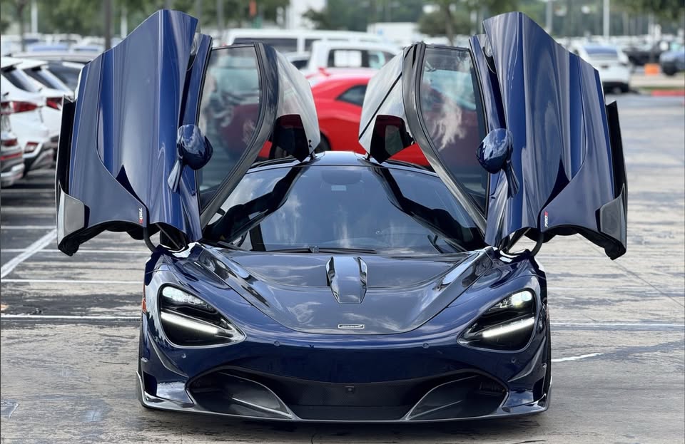 McLaren 720S 2018 2019 2020 2021 2022 2023 with Aftermarket Parts - RF Style Front Lip?Carbon Fiber?from Aero Republic