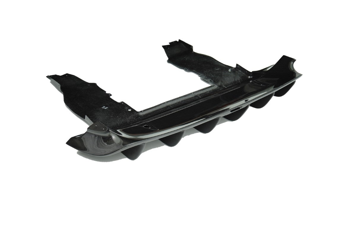 McLaren 720S 2018 2019 2020 2021 2022 2023 with Aftermarket Parts -?765LT Rear Bumper Set?Conversion Kit Pre-preg Carbon Fiber / FRP from Aero Republic