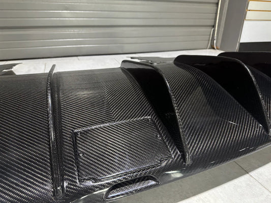 McLaren 720S 2018 2019 2020 2021 2022 2023 with Aftermarket Parts - 765LT Rear Bumper Set Conversion Kit Pre-preg Carbon Fiber / FRP from Aero Republic