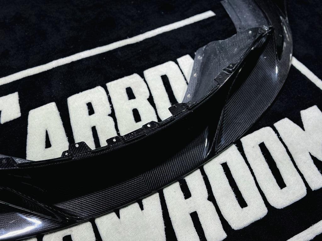 McLaren 720S 2018 2019 2020 2021 2022 2023 with Aftermarket Parts - RF Style Front Lip?Carbon Fiber?from Aero Republic
