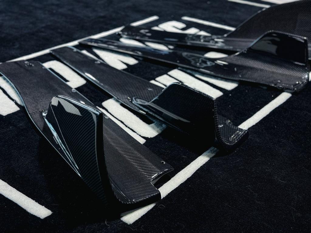 McLaren 720S 2018 2019 2020 2021 2022 2023 with Aftermarket Parts - RF Style Side Skirts?Carbon Fiber?from Aero Republic