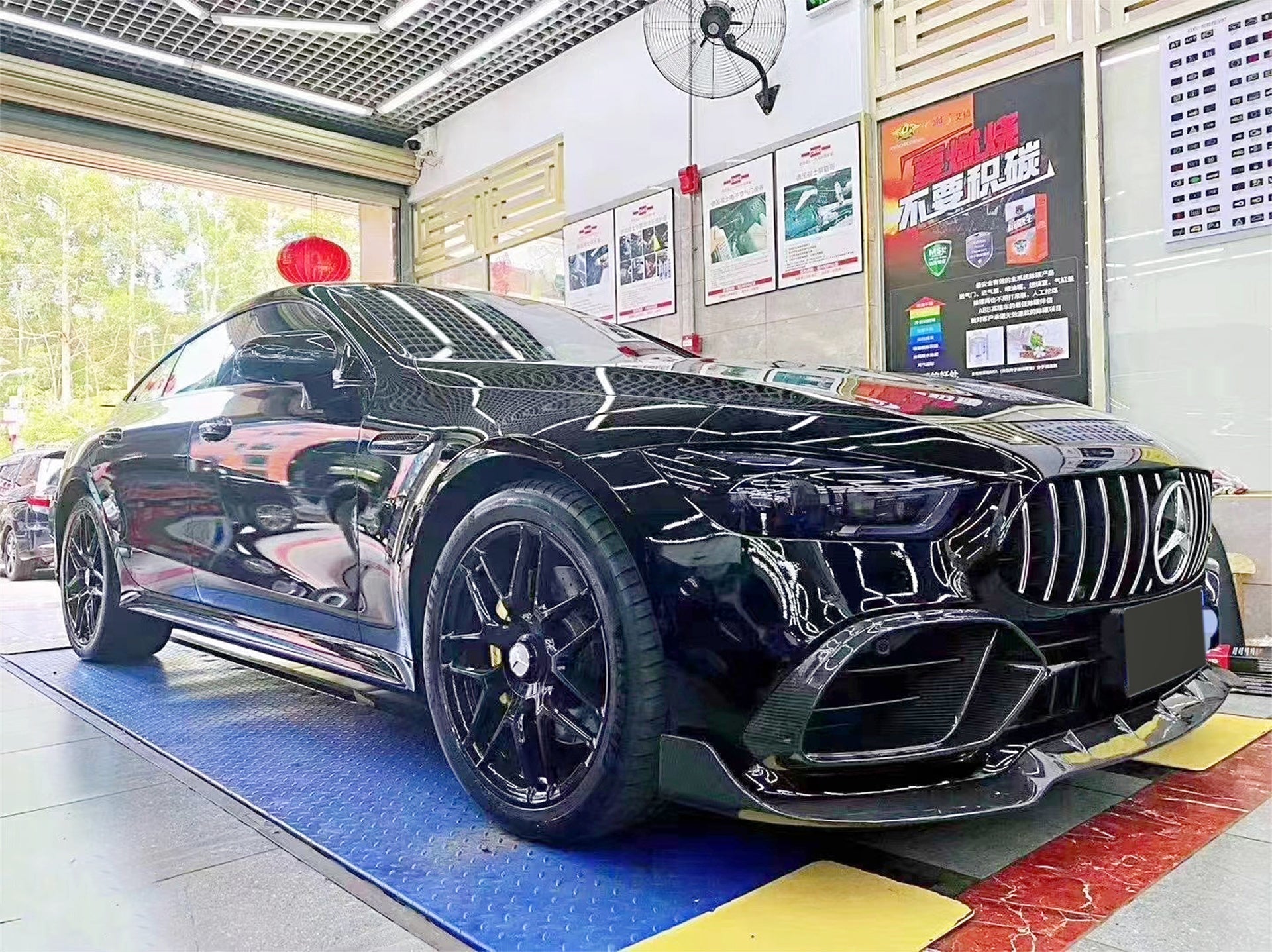 Mercedes Benz AMG GT 4 Door GT53 GT50 X290 C290 2019-ON with Aftermarket Parts - Brabus Style Front Bumper Vent Cover?Carbon Fiber from Aero Republic