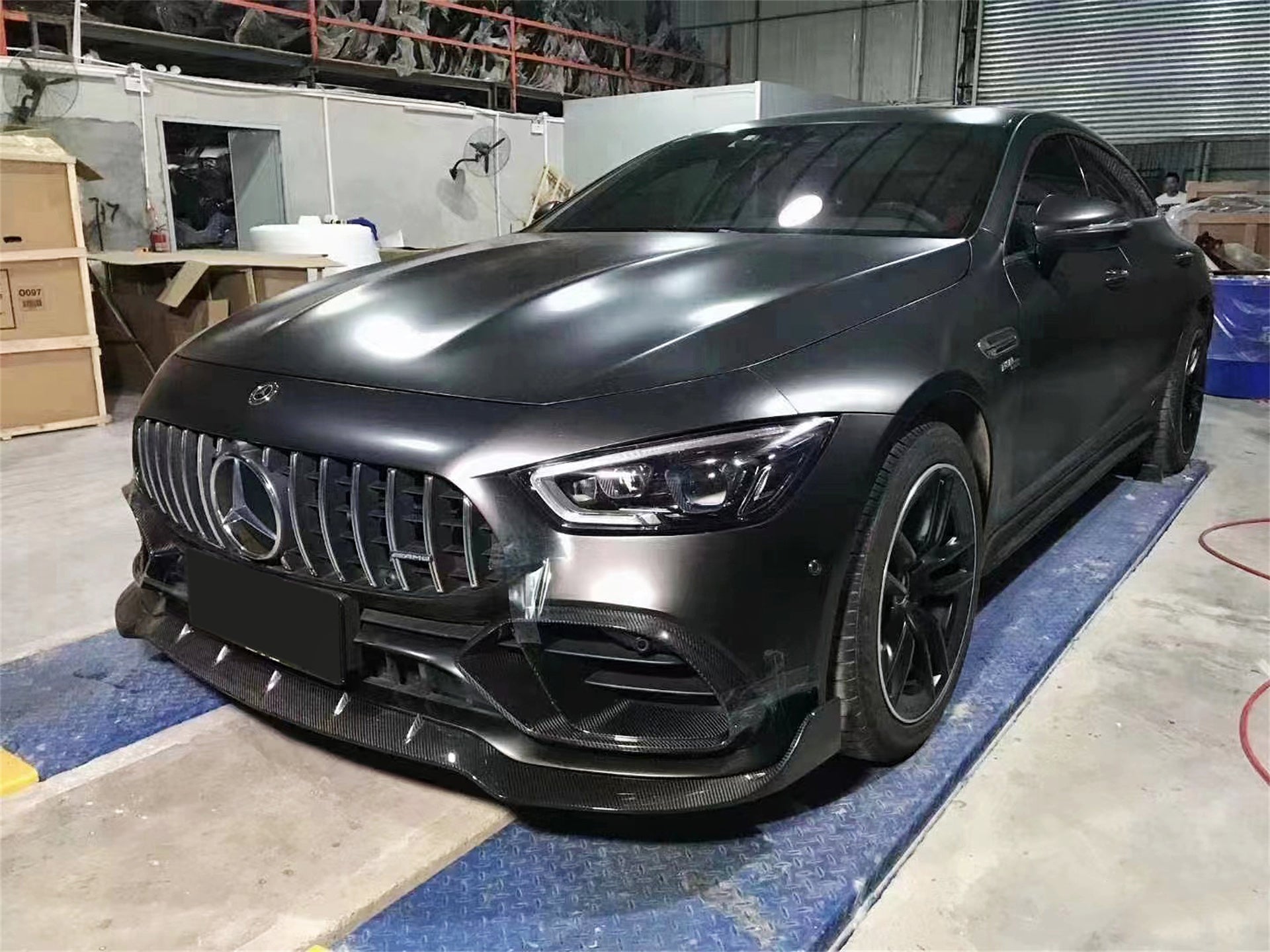 Mercedes Benz AMG GT 4 Door GT53 GT50 X290 C290 2019-ON with Aftermarket Parts - Brabus Style Front Bumper Vent Cover?Carbon Fiber from Aero Republic