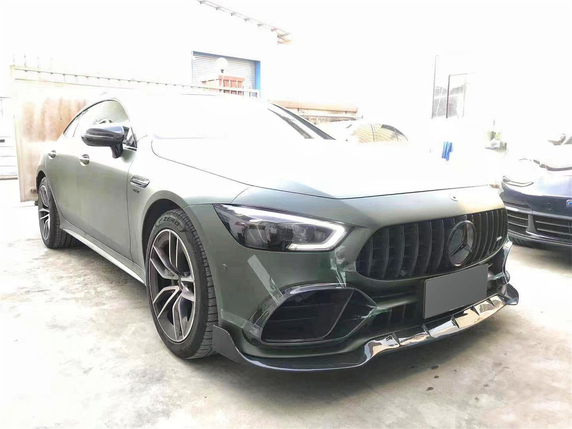 Mercedes Benz AMG GT 4 Door GT53 GT50 X290 C290 2019-ON with Aftermarket Parts - Brabus Style Front Bumper Vent Cover?Carbon Fiber from Aero Republic