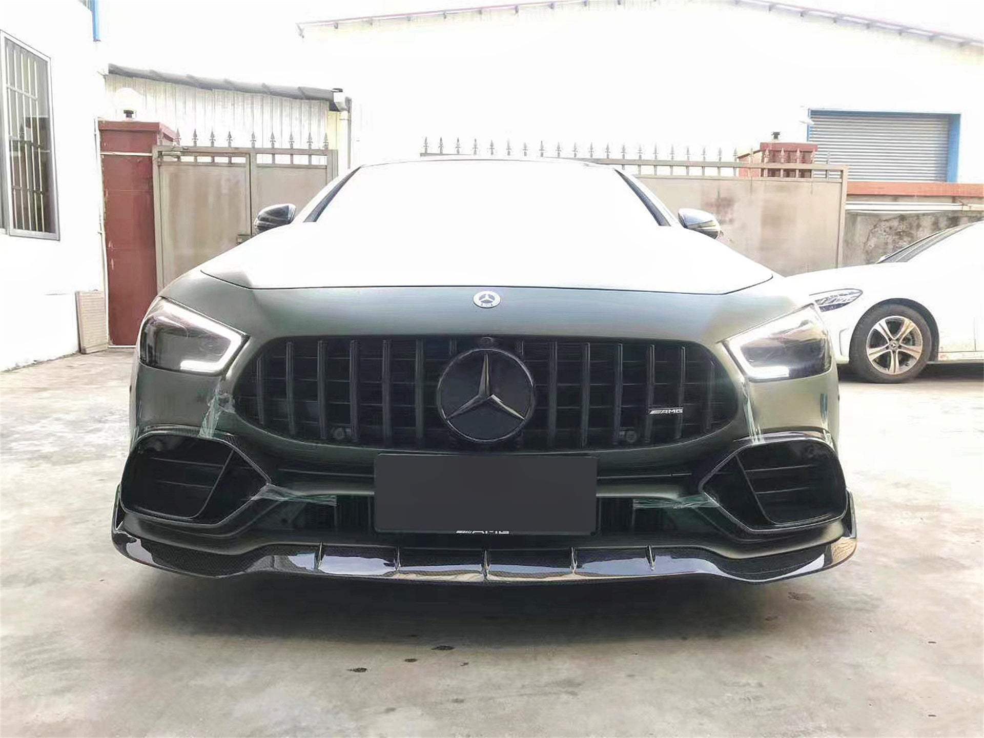 Mercedes Benz AMG GT 4 Door GT53 GT50 X290 C290 2019-ON with Aftermarket Parts - Brabus Style Front Lip?Carbon Fiber from Aero Republic