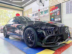 Mercedes Benz AMG GT 4 Door GT53 GT50 X290 C290 2019-ON with Aftermarket Parts - Brabus Style Front Lip?Carbon Fiber from Aero Republic