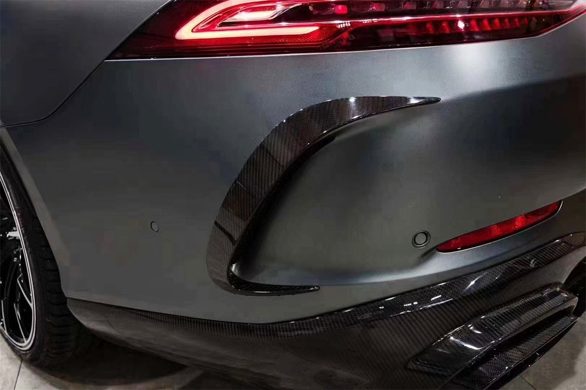 Mercedes Benz AMG GT 4 Door GT53 GT50 X290 C290 2019-ON with Aftermarket Parts - Brabus Style Rear Bumper Canards?Carbon Fiber from Aero Republic
