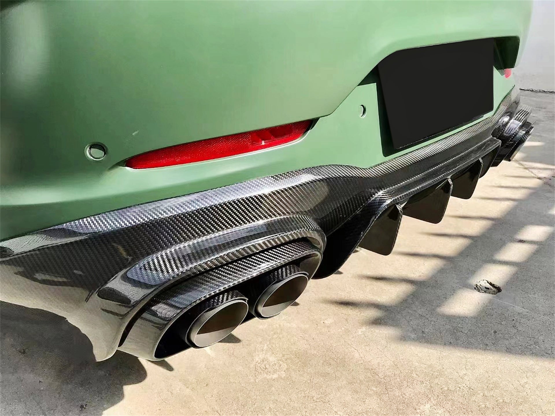 Mercedes Benz AMG GT 4 Door GT53 GT50 X290 C290 2019-ON with Aftermarket Parts - Brabus Style Rear Diffuser & Exhaust Tips?Carbon Fiber from Aero Republic