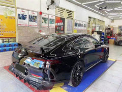 Mercedes Benz AMG GT 4 Door GT53 GT50 X290 C290 2019-ON with Aftermarket Parts - Brabus Style Rear Diffuser & Exhaust Tips?Carbon Fiber from Aero Republic