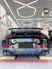 Mercedes Benz AMG GT 4 Door GT53 GT50 X290 C290 2019-ON with Aftermarket Parts - Brabus Style Rear Diffuser & Exhaust Tips?Carbon Fiber from Aero Republic