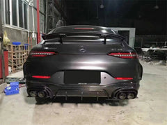 Mercedes Benz AMG GT 4 Door GT53 GT50 X290 C290 2019-ON with Aftermarket Parts - Brabus Style Rear Diffuser & Exhaust Tips?Carbon Fiber from Aero Republic
