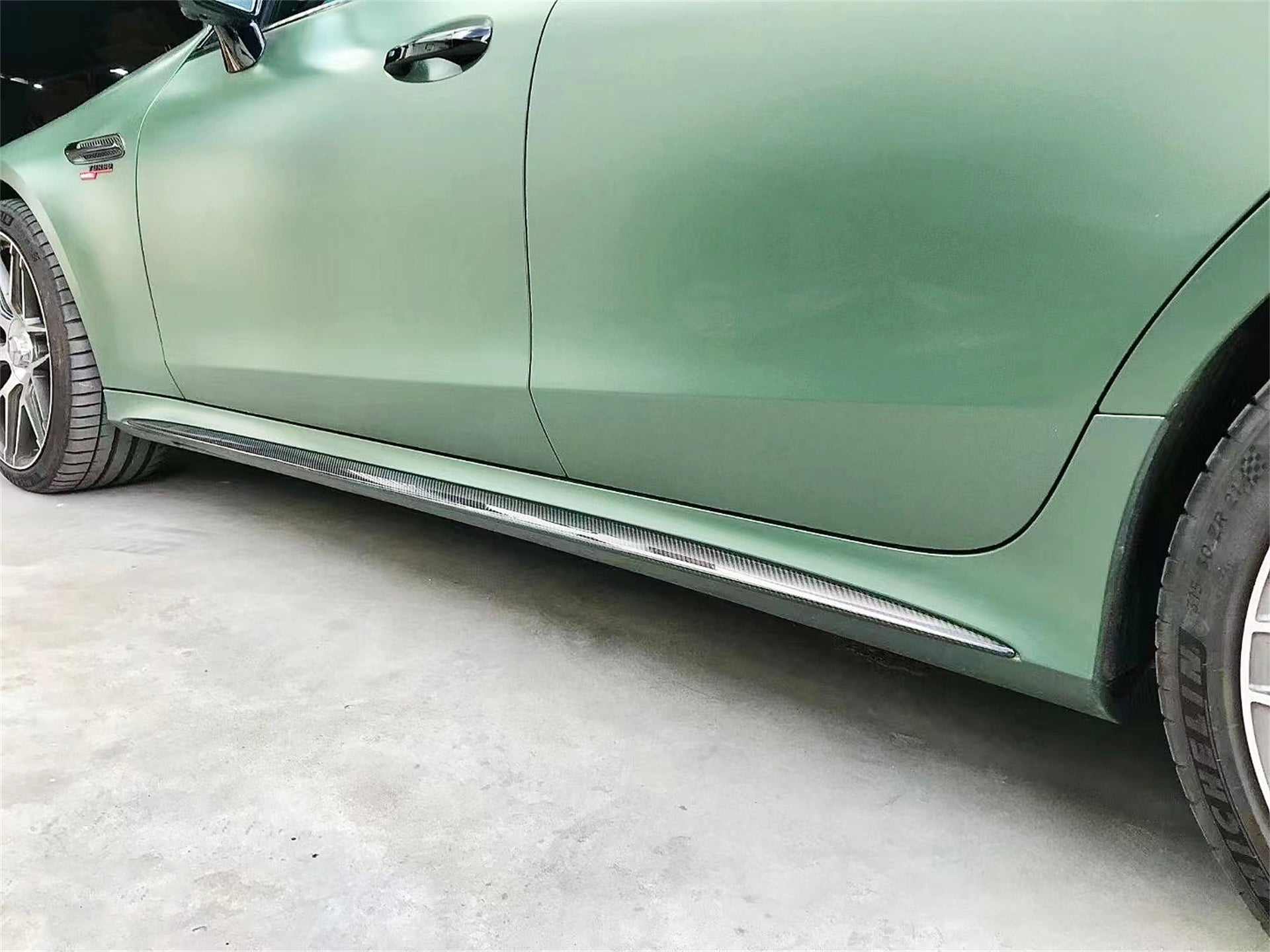 Mercedes Benz AMG GT 4 Door GT53 GT50 X290 C290 2019-ON with Aftermarket Parts - Brabus Style Side Skirts?Carbon Fiber from Aero Republic