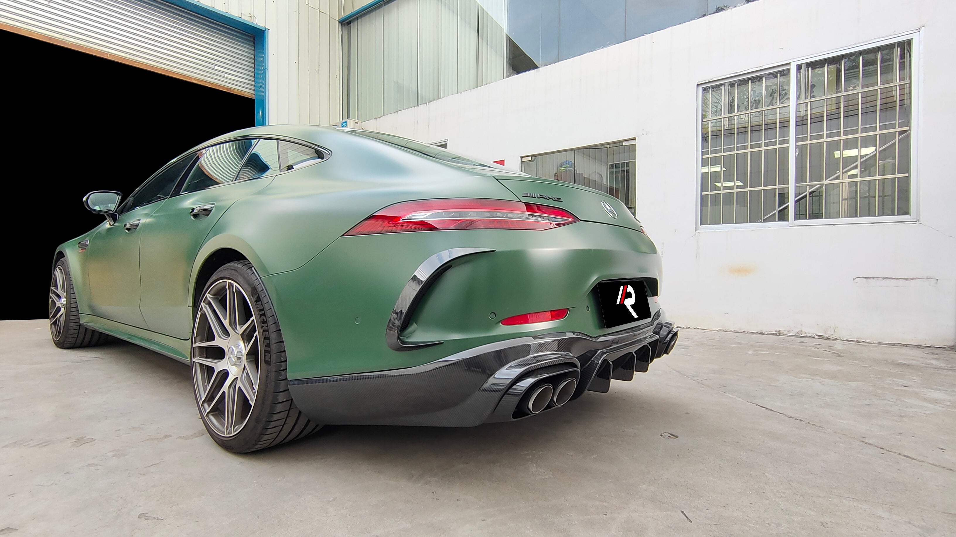 Mercedes Benz AMG GT63 4-Door 2019 2020 2021 2022 2023 with Aftermarket Parts - Rear Diffuser?Carbon Fiber / FRP from Aero Republic
