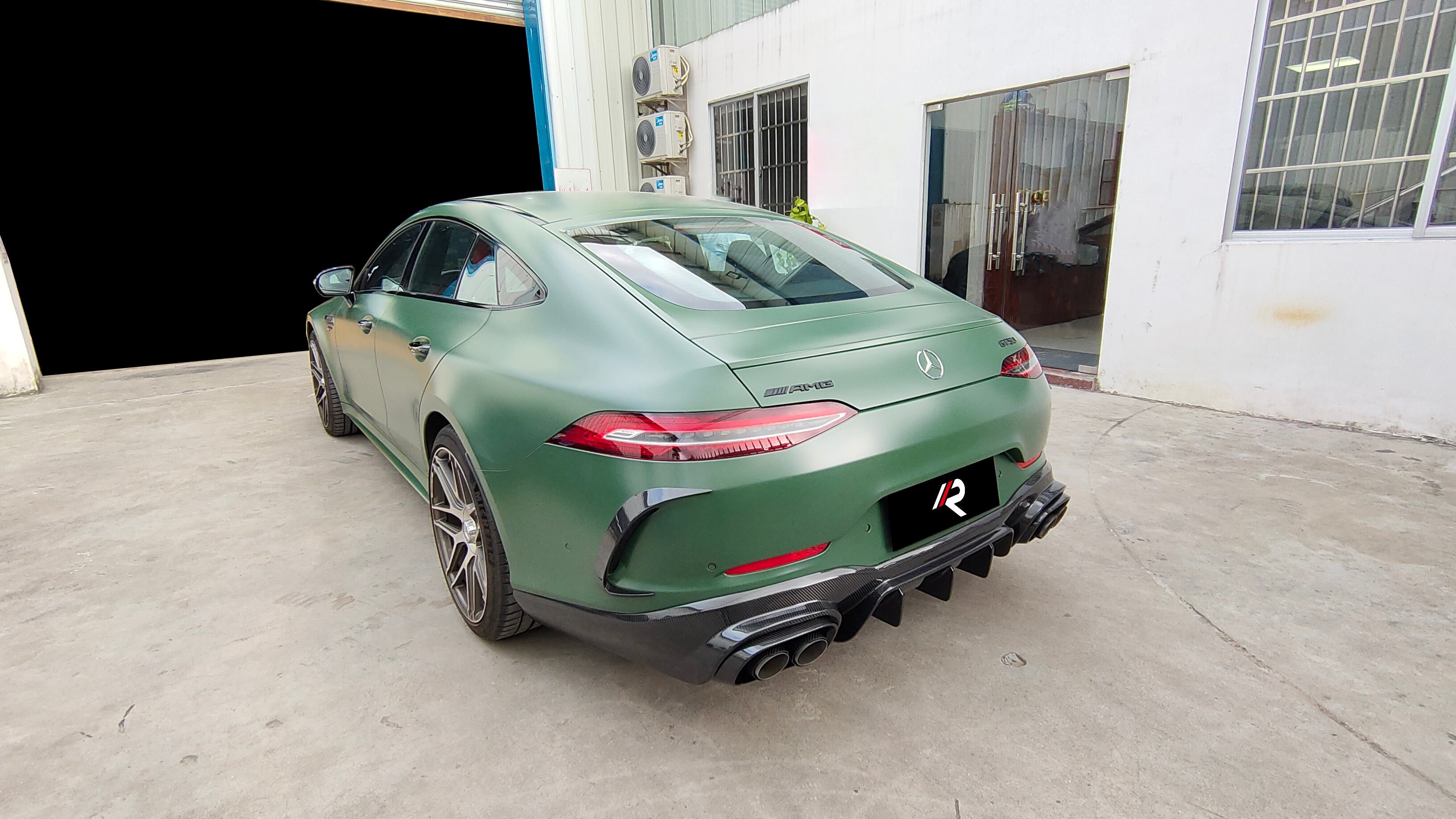 Mercedes Benz AMG GT63 4-Door 2019 2020 2021 2022 2023 with Aftermarket Parts - Rear Diffuser?Carbon Fiber / FRP from Aero Republic