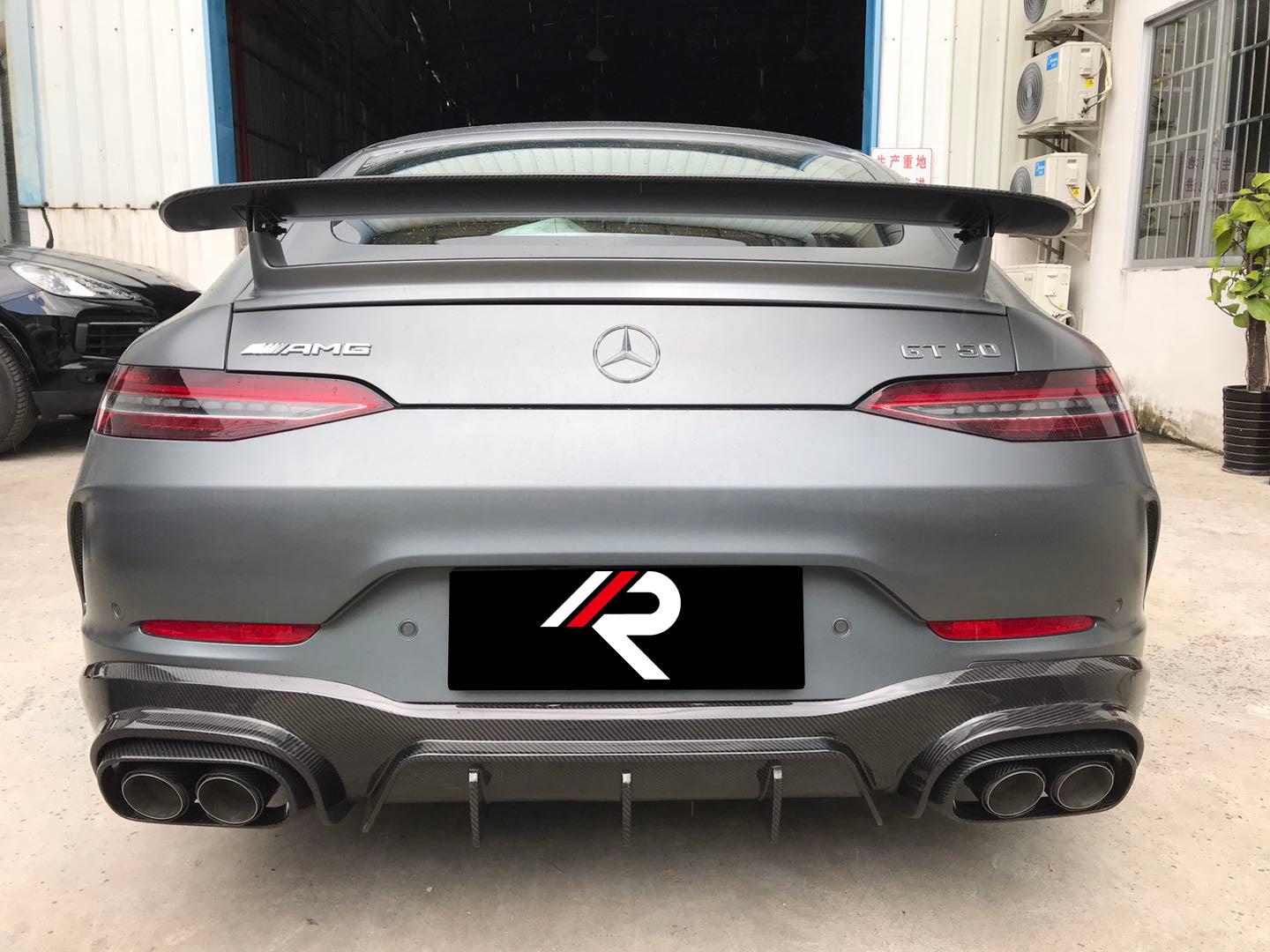Mercedes Benz AMG GT63 4-Door 2019 2020 2021 2022 2023 with Aftermarket Parts - Rear Diffuser?Carbon Fiber / FRP from Aero Republic