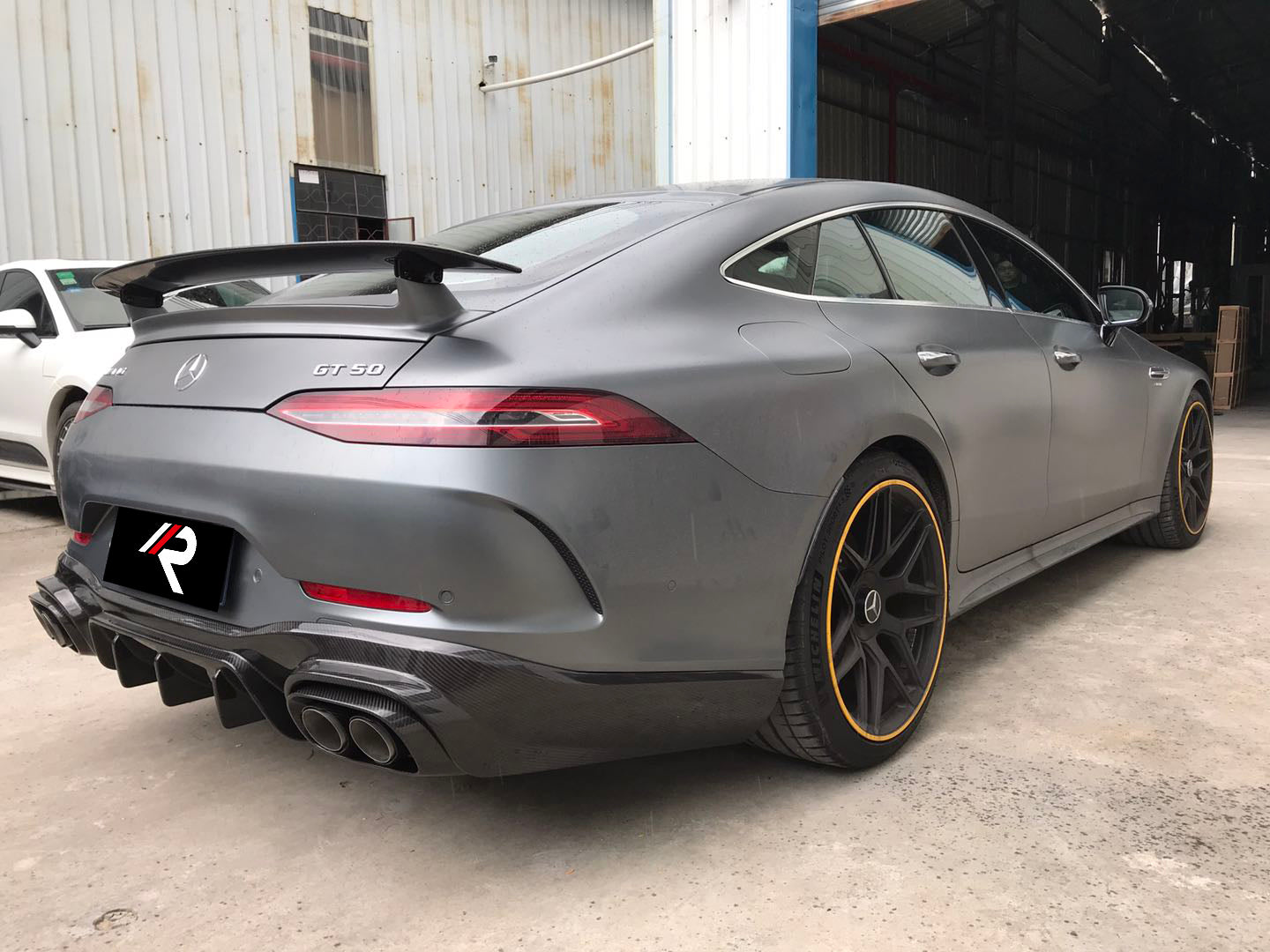 Mercedes Benz AMG GT63 4-Door 2019 2020 2021 2022 2023 with Aftermarket Parts - Rear Diffuser?Carbon Fiber / FRP from Aero Republic