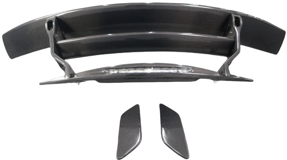 Mercedes Benz AMG GT/GTS/GTC C190 (fits both Pre-facelift & Facelift) 2016 2017 2018 2019 2020 2021 with Aftermarket Parts - Black Series Style Rear Wing Pre-preg Carbon Fiber from Aero Republic