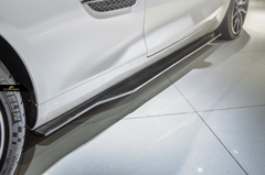 Mercedes Benz AMG GT GTS C190 2015 2016 2017 2018 2019 with Aftermarket Parts - RT Style Side Skirts Carbon Fiber from Aero Republic