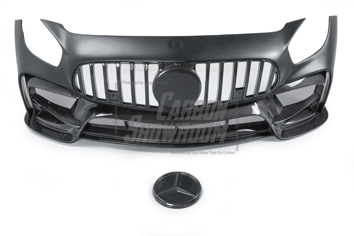 Mercedes Benz AMG GT GTS GTC C190 2016 2017 2018 2019 2020 2021 with Aftermarket Parts - IMP Style Front Bumper Carbon Fiber from Aero Republic