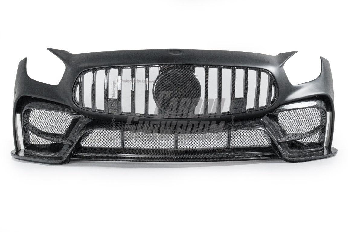 Mercedes Benz AMG GT GTS GTC C190 2016 2017 2018 2019 2020 2021 with Aftermarket Parts - IMP Style Front Bumper Carbon Fiber from Aero Republic