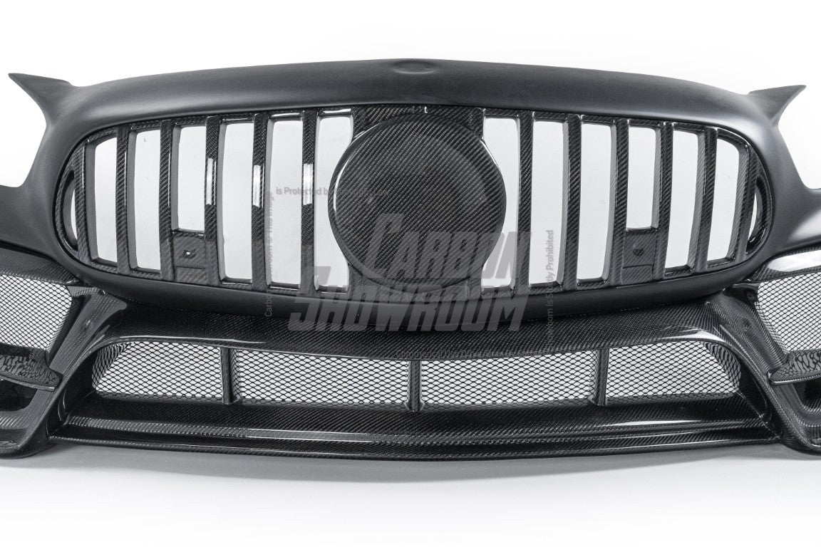 Mercedes Benz AMG GT GTS GTC C190 2016 2017 2018 2019 2020 2021 with Aftermarket Parts - IMP Style Front Bumper Carbon Fiber from Aero Republic