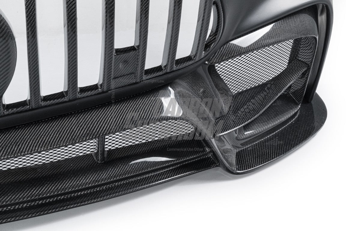 Mercedes Benz AMG GT GTS GTC C190 2016 2017 2018 2019 2020 2021 with Aftermarket Parts - IMP Style Front Bumper Carbon Fiber from Aero Republic