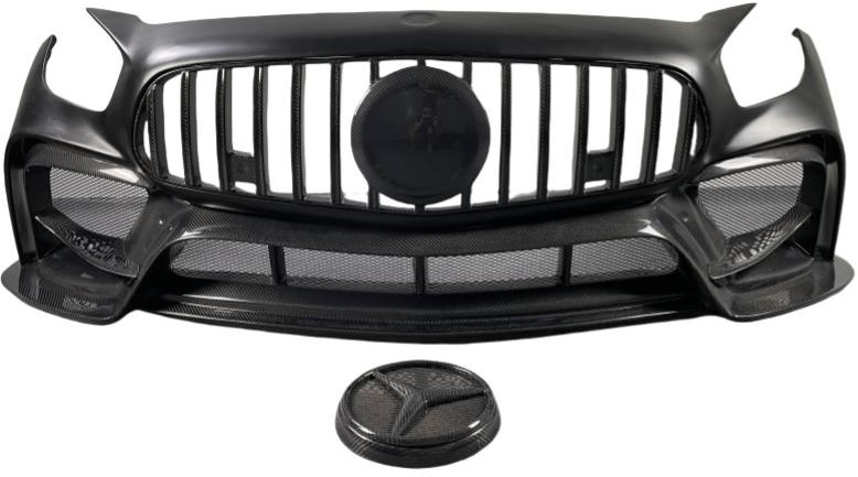 Mercedes Benz AMG GT GTS GTC C190 2016 2017 2018 2019 2020 2021 with Aftermarket Parts - IMP Style Front Bumper Carbon Fiber from Aero Republic
