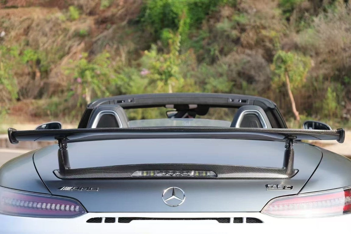 Mercedes Benz AMG GT GTS GTC C190 2018-2021 with Aero Republic's Aftermarket Parts - Rear Wing Carbon Fiber. A complete transformation of style and performance.
